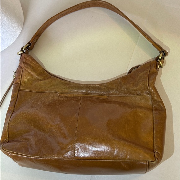 HOBO AVON LEATHER SIDE POCKET BROWN SHOULDER BAG - Picture 4 of 14